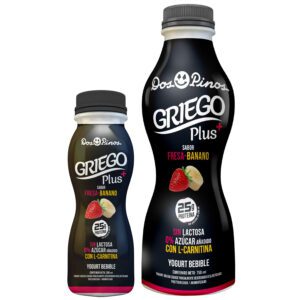 Yogurt griego bebible sabor fresa-banano